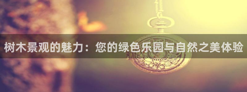 摩根娱乐宝手机客户端：树木景观的魅力：您的绿色乐园与自然之美体验