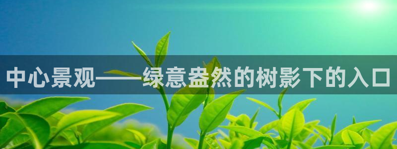摩根娱乐宝杀单吗：中心景观——绿意盎然的树影下的入口